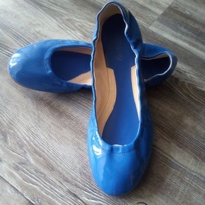 Boutique 9 BTAugustina3 Patent Blue Ballet Flats